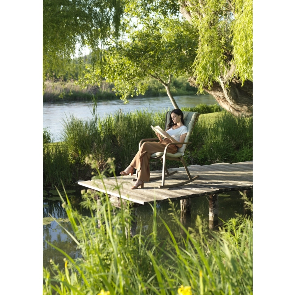 Fotel ogrodowy z podłokietnikami FOLIO TABACCO brązowy, Nardi